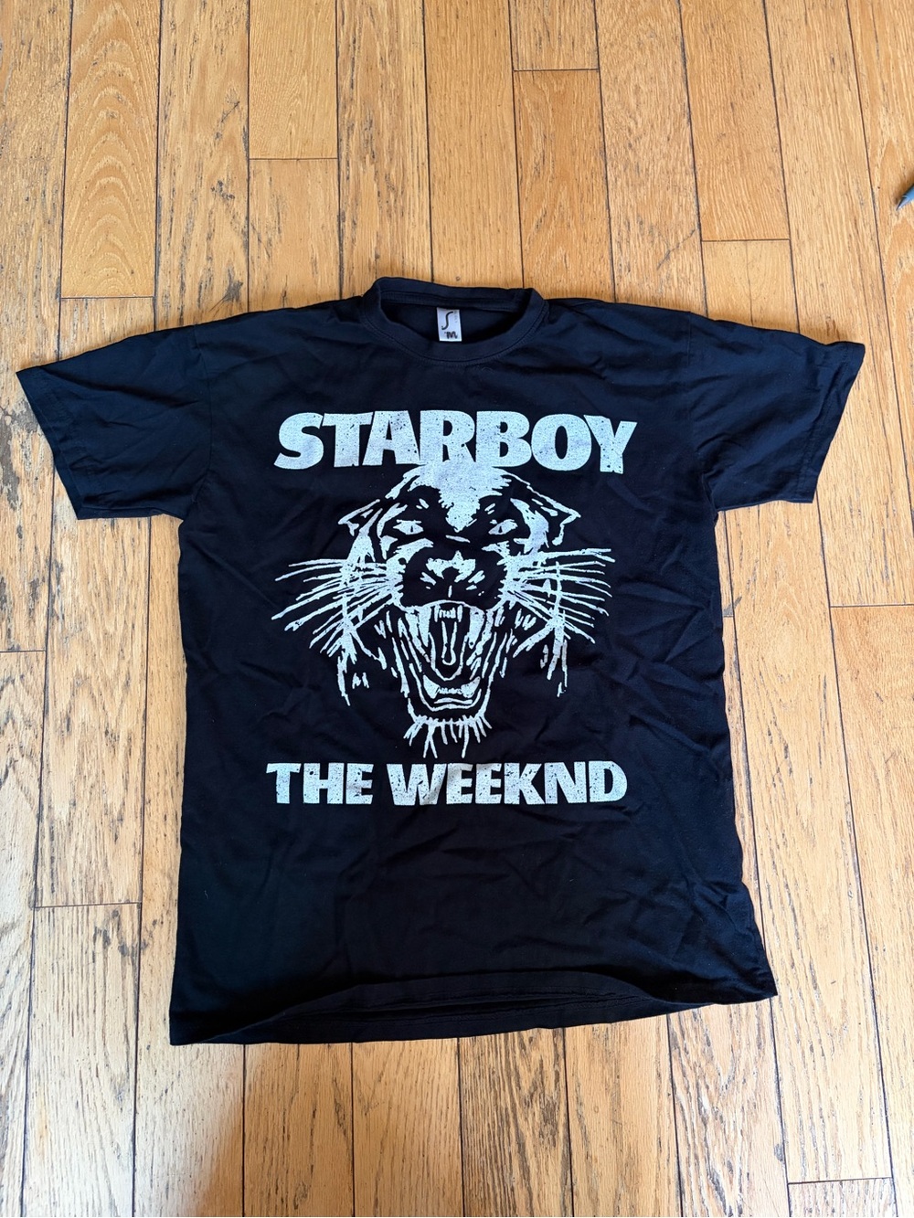 Starboy The Weeknd Tour Date Black Graphic Tee